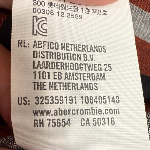 NWOT Men's HOLLISTER‎ Epic Flex Stretch Plaid Button Up Shirt | Size XXL - Picture 8 of 8